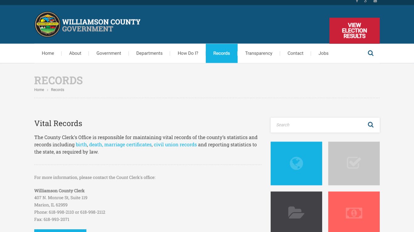 Records - Williamson County, Illinois